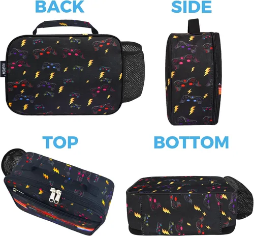 Miniatura 3 de RLGPBON Bolsa de almuerzo para niños, lonchera aislada para niñas y niños, bolsa de almuerzo para niños y adolescentes, bolsas de viaje lindas