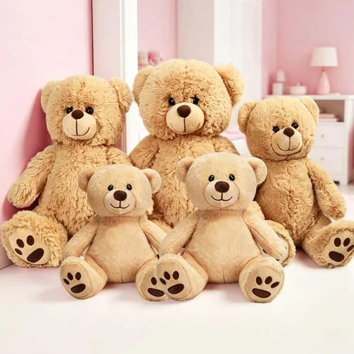 Miniatura 6 de LotFancy Oso de Peluche Animal de Peluche, Oso de Peluche Marrón de 10 Pulgadas Juguete de Peluche, Regalos de Peluche Suave para Niños Bebés
