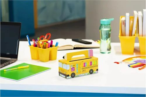 Miniatura 15 de Post-it Notas Súper Adhesivas Paquete de Valor, 24 Bloques, Conveniente Estuche de Transporte y Almacenamiento de Autobús Escolar, 2X el Poder
