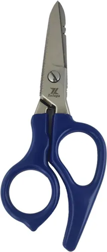 Miniatura 7 de Zeluga 12-229 Tijera de electricista de acero inoxidable resistente de 5 pulgadas con mango ergonómico