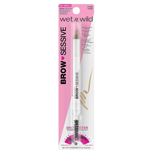 Miniatura 4 de wet n wild Brow-Sessive Brow Makeup Pencil Liner - Brocha de mezcla para maquillaje de cejas, precisa, punta fina, forma, define, rellenos, rubio