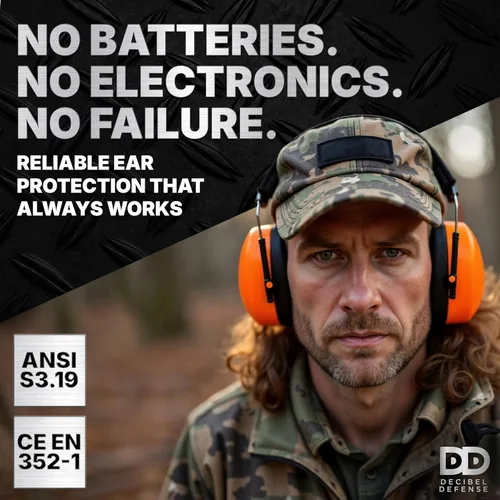 Miniatura 5 de DECIBEL DEFENSE Orejeras de seguridad profesional 37dB NRR - La protección auditiva más alta y más cómoda para disparos y uso industrial, la mejor