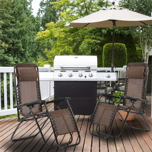 Miniatura 2 de Silla Zero Gravity, plegable al aire libre, ajustable, para salón, silla reclinable, con soporte para tazas y almohadas para patio, piscina, playa