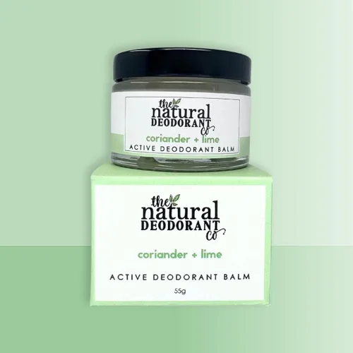 Miniatura 5 de The Natural Deodorant Co, Bálsamo desodorante activo cilantro y lima, 1.94 oz, sin aluminio, sin plástico, extra fuerte