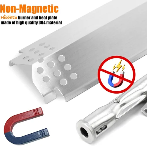 Miniatura 5 de Hisencn Piezas de repuesto de parrilla de acero inoxidable 304 para Nexgrill 720-0830H, 720-0888, 720-0888N, quemador de parrilla, placas de calor