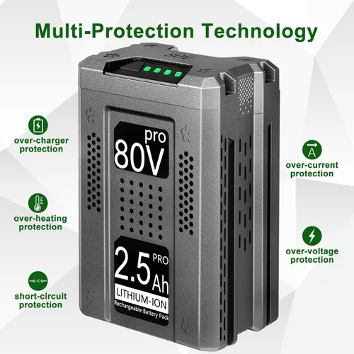 Miniatura 3 de DTK Reemplazo para Greenworks 80V batería Ion inalámbrico herramientas eléctricas 80 voltios baterías 2500mAh