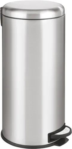 Miniatura 8 de WENKO Basurero pequeño con tapa y pedal, cubo de basura para baño, cubo de basura con cubo interior extraíble, acero inoxidable, fácil de cerrar