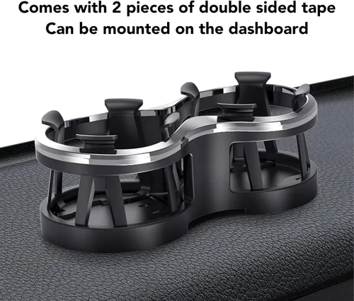 Miniatura 8 de Expansor de portavasos para automóvil, adaptador extensor de portavasos 2 en 1 con base expandible para automóvil