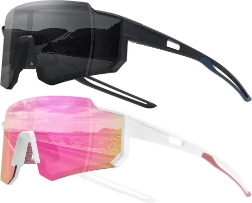 Miniatura 31 de STORYCOAST Lentes de sol deportivos polarizados para hombres y mujeres, para conducir, pesca, ciclismo, bicicleta de montaña, protección UV400