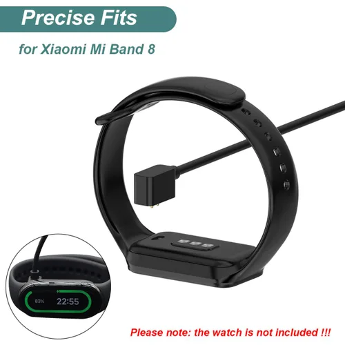 Miniatura 3 de Kissmart Cargador para Xiaomi Mi Band 8/9/10, cable de carga USB de repuesto para Mi Band 8/9/10 Fitness Tracker (paquete de 2, 2 pies/23.6 in)