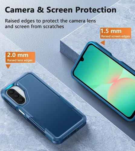 Miniatura 531 de FNTCASE Funda para iPhone 17 Pro: Fundas delgadas translúcidas de color azul claro compatibles con MagSafe, protección completa de la cámara