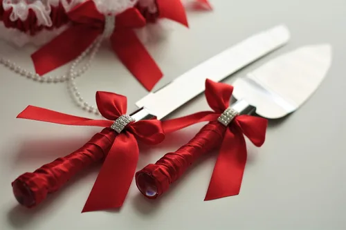 Miniatura 6 de Juego de servir pastel, juego de servidor de pastel de boda, cuchillo de boda y juego de servidor Azul marino
