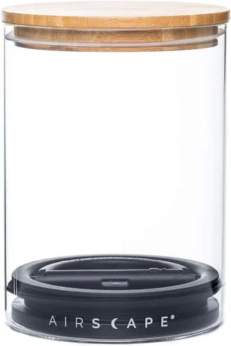 AirScape Recipiente de vidrio para almacenamiento de alimentos, almacenamiento de vidrio con tapa interior sin aire patentada de Estados Unidos y