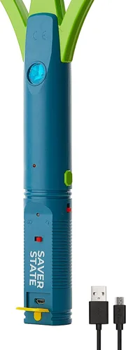 Miniatura 3 de SWAT IT! Bug Zapper - Raqueta recargable para matar insectos, 4000 voltios, cable de carga USB, paquete de 2 (mediano)