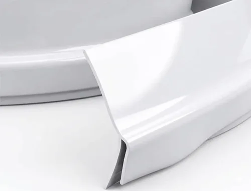Miniatura 7 de Sello de jamba de ángulo inverso Clip Negro Longitud total de 200 pies (dos rollos de 100 pies/caja) Sello industrial para puertas 2-Negro