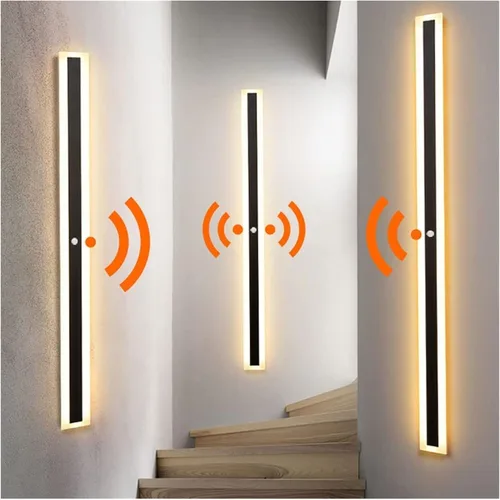 Miniatura 4 de Lámpara de pared LED con sensor de movimiento, tira de luz de pared lineal, lámpara de pared con sensor de movimiento activado por movimiento