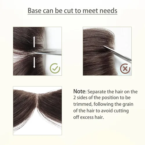 Miniatura 4 de Extensión frontal de cabello rubio claro para hombres, extensión de cabello lacio con pérdida de línea de cabello humano con cinta adhesiva