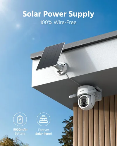 Miniatura 3 de ANNKE Cámara de seguridad solar domo inalámbrico para exteriores 4MP