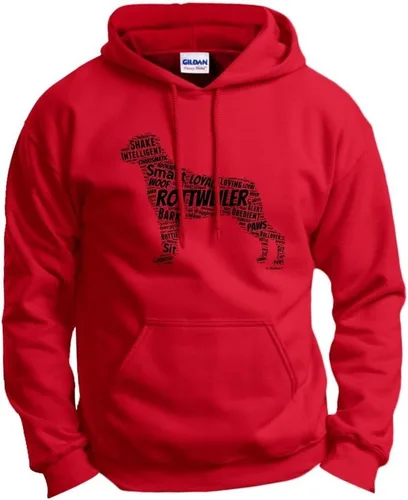 Miniatura 6 de ThisWear Rottweiler Word Art - Sudadera con capucha para perro y cachorro