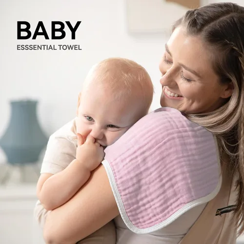 Miniatura 3 de Synrroe Paños de muselina grandes para eructos, paños de muselina para bebés niñas y niños, paquete de 10 extraabsorbentes y suaves de muselina, 6