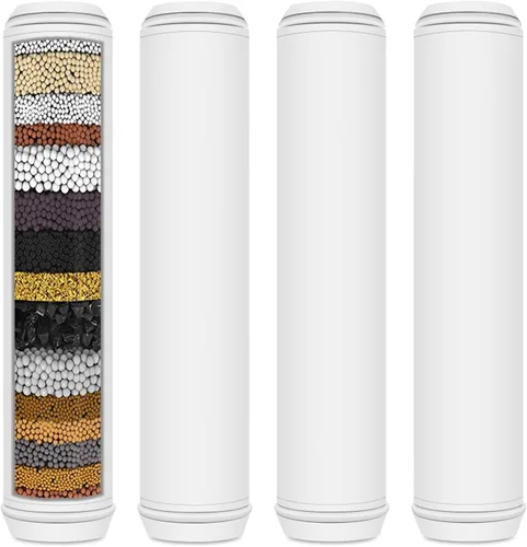 Miniatura 8 de AWO Paquete de 2 cartuchos de filtro de ducha de repuesto compatibles con PWERAN y para cabezal de ducha de mano Fitespot, sistemas de filtración