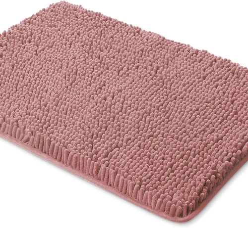 Miniatura 198 de Yeaban Alfombra de pasillo de baño de 24 x 72 pulgadas, antideslizante, alfombra de baño larga de felpilla gruesa, absorbente y lavable, alfombra