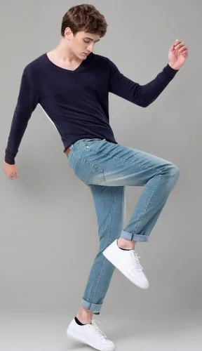 Miniatura 6 de Plaid&Plain Jeans ajustados para hombre