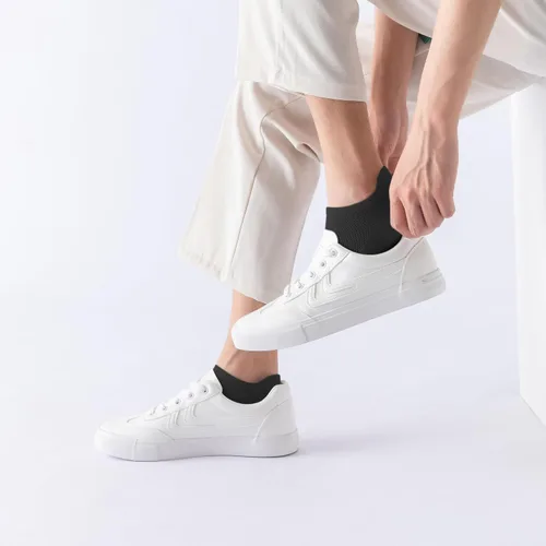 Miniatura 3 de ACCFOD Calcetines de tobillo para mujer, calcetines atléticos de corte bajo con lengüeta, 6 pares