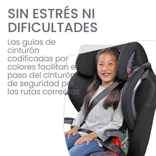 Miniatura 5 de Britax Grow with You ClickTight Asiento de Coche Arnés-2-Elevador, Elevador de Respaldo Alto 2-en-1, Contorno Negro