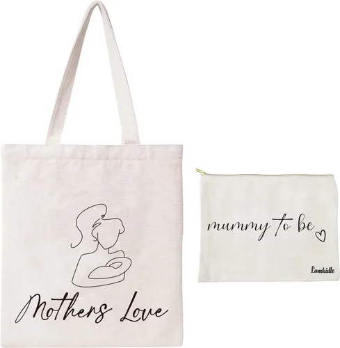Miniatura 15 de Bolsa de lona de algodón para mujer, bolsa de regalo reutilizable, bolsa de hombro para compras, playa, bolsa de hombro
