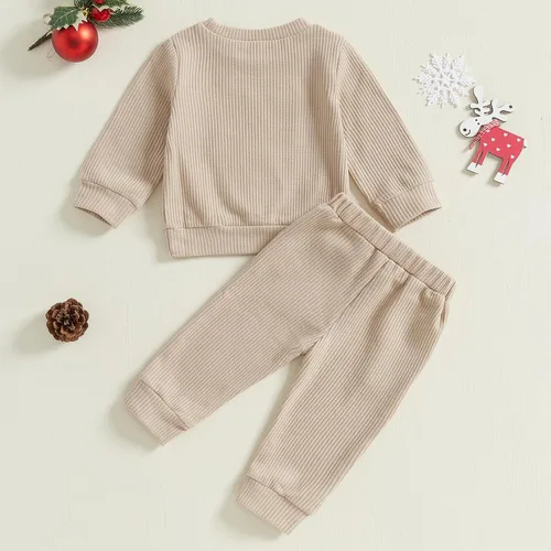 Miniatura 46 de Conjunto de camisa larga y divertida para bebé niño y niña, ropa de primera Navidad, 6, 12, 18, 24 meses, 2T