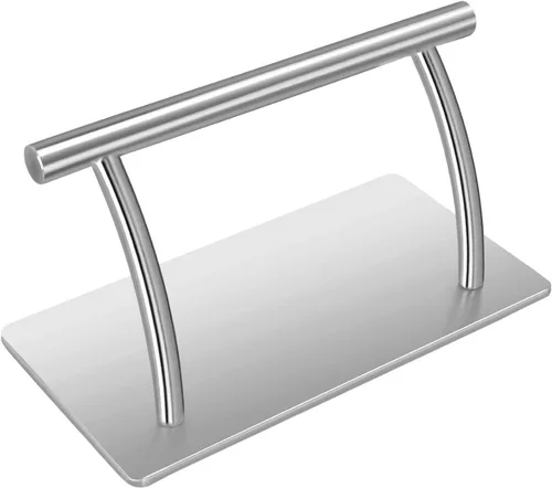 Kaleurrier Reposapiés de acero inoxidable,Reposapiés móvil profesional,Piezas de pedal para peluquería peluquería belleza spa uñas masaje salón