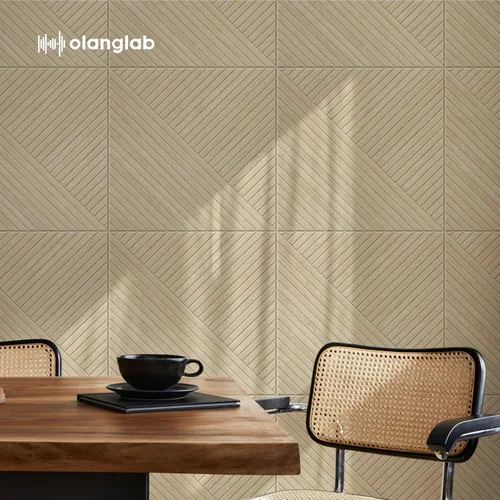 Miniatura 7 de Olanglab Paquete de 6 paneles de pared autoadhesivos, 23.6 x 23.6 pulgadas por panel, paneles de pared acústicos, arte de pared absorbente de sonido