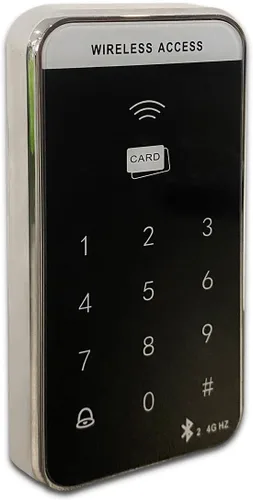 Miniatura 7 de Control de acceso WiFi de 2.4 GHz, fuerza de retención de 400 libras, kit de sistema de bloqueo magnético eléctrico de puerta con control remoto