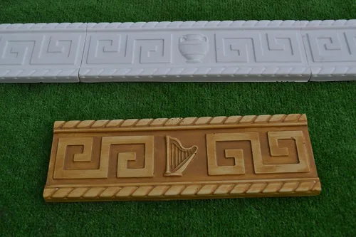 Miniatura 5 de Juego de moldes de chapa de ladrillo 6 piezas de paneles de pared de hormigón ABS DIY molde de piedra W10