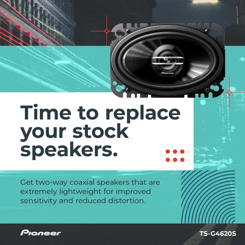 Miniatura 3 de Pioneer ts-g4620s G-Series 4" x 6" 200-watt de 2 Vías altavoces coaxiales 8.30 in. x 6,90 in. x 2.60 en.