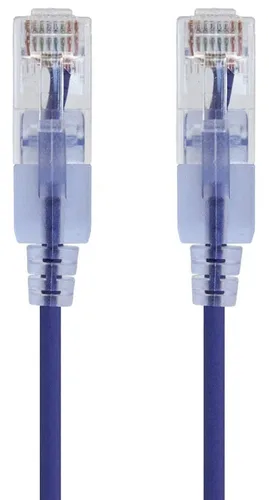 Miniatura 13 de Monoprice Cat6A - Cable de conexión Ethernet de 6 pulgadas, negro, UTP, 30 AWG, 10G, cable de cobre puro desnudo, sin enganche, RJ45, serie SlimRun