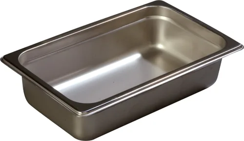 Miniatura 10 de Carlisle FoodService Products Durapan - Sartén larga de vapor para catering, hoteles y restaurantes, acero inoxidable, 1/2 tamaño 2.5 pulgadas