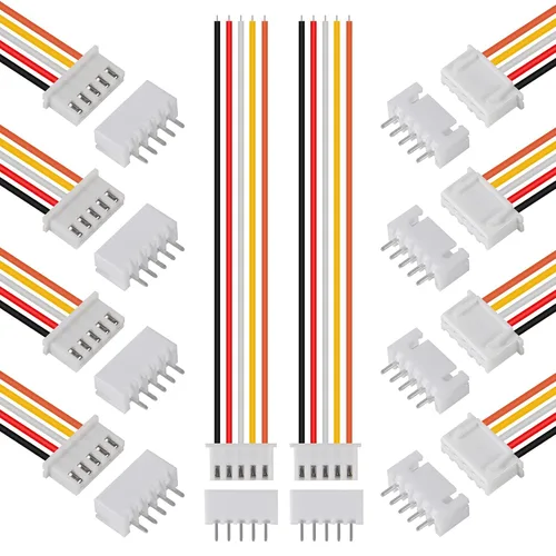 Miniatura 18 de ACEIRMC XH - Juego de conectores JST-XH, 10 pares, conector macho y hembra de 3 pines, adaptador de enchufe con cable plano de 7.874 in, 26 AWG