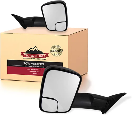 Miniatura 34 de Trail Ridge Juego de espejos de remolque de 2 piezas para el lado del conductor y del pasajero compatible con Ford F-150 FO1320479 FO1321479