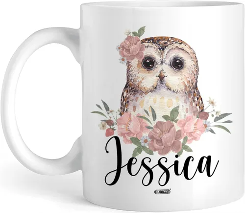 Miniatura 10 de CUBICER Tazas de café personalizadas con frases divertidas, vasos de hongos barbudos, nombre personalizado, tío de cerámica blanca, novedad, tazas