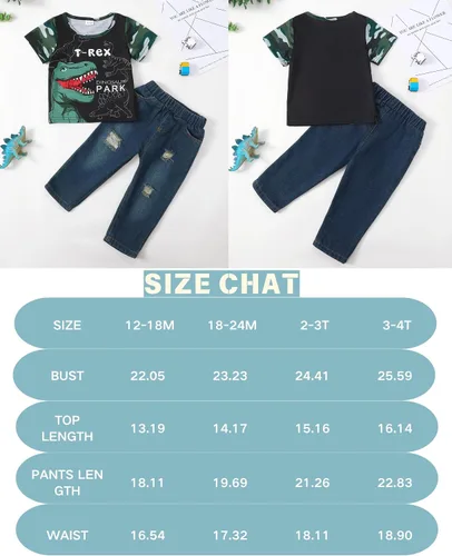 Miniatura 135 de Renotemy Ropa de bebé para niño, trajes de mezclilla, sudadera con capucha para bebés, pantalones de mezclilla, ropa para niños pequeños