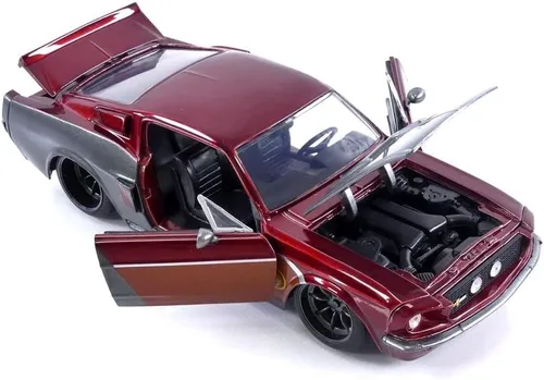 Miniatura 5 de Jada Toys Marvel Guardians of The Galaxy 1:24 1967 Shelby GT500 - Coche fundido a presión con figura de señor de las estrellas de 2.75 pulgadas