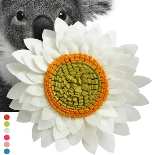 Miniatura 25 de Almohada de flores – Almohadas decorativas de girasol – Almohada redonda de margaritas de flores 3D – Almohada redonda de acento de girasol – Soleado