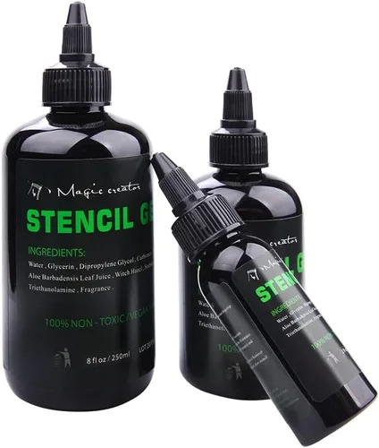 Miniatura 3 de Illusionist Magic Creator - Solución de gel de transferencia de plantillas de tatuaje, produce plantillas oscuras y limpias, dura todo el día