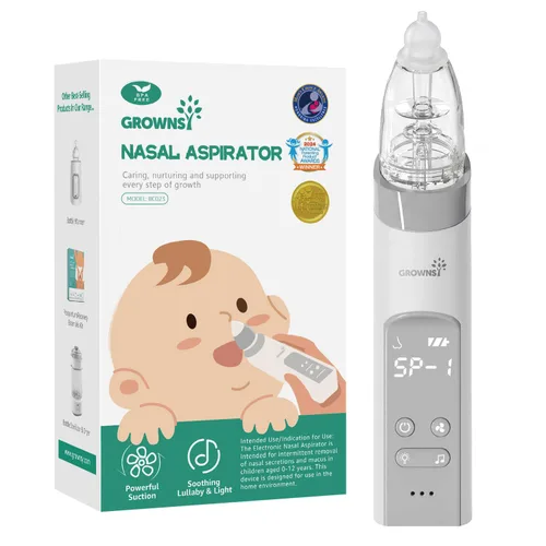 Miniatura 10 de GROWNSY Aspirador nasal eléctrico para mascotas, succión silenciosa de nariz y orejas para perros, gatos, cachorros y gatitos, succión ajustable