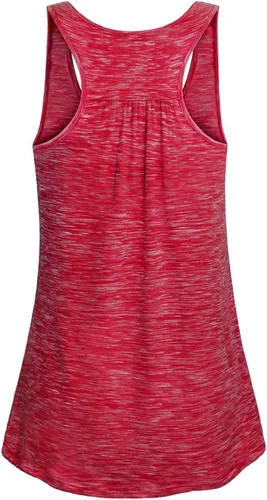 Miniatura 53 de Cestyle - Camiseta sin mangas para mujer, cuello redondo, corte holgado, para entrenamiento