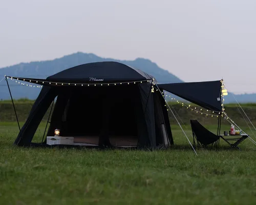 Miniatura 8 de Vidalido Tienda de campaña para 8-10 personas con 3 puertas y 2 habitaciones, tiendas de campaña grandes tipo cabaña familiar, tienda de campaña