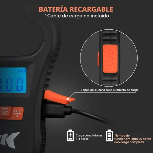 Miniatura 4 de KastKing ToughTide - Báscula de pesca con carga USB, capacidad de 65 libras, báscula digital ultrafina, pantalla LCD, mango ergonómico, básculas