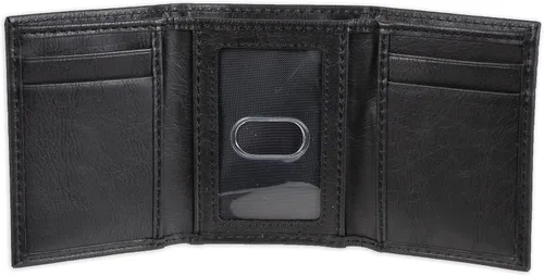 Miniatura 5 de Dickies Cartera triple de cuero para hombre Negro